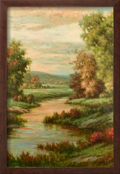 Lac d'Avignon - Pierre Auguste Renoir Painting
